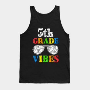 Back To School 5th Grade Vibes First Day Teacher Kids Tank Top